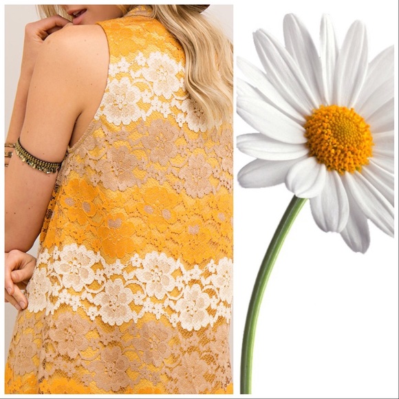 Entro Boho Mod Vintage Style 70's Lace Dress - Picture 7 of 7